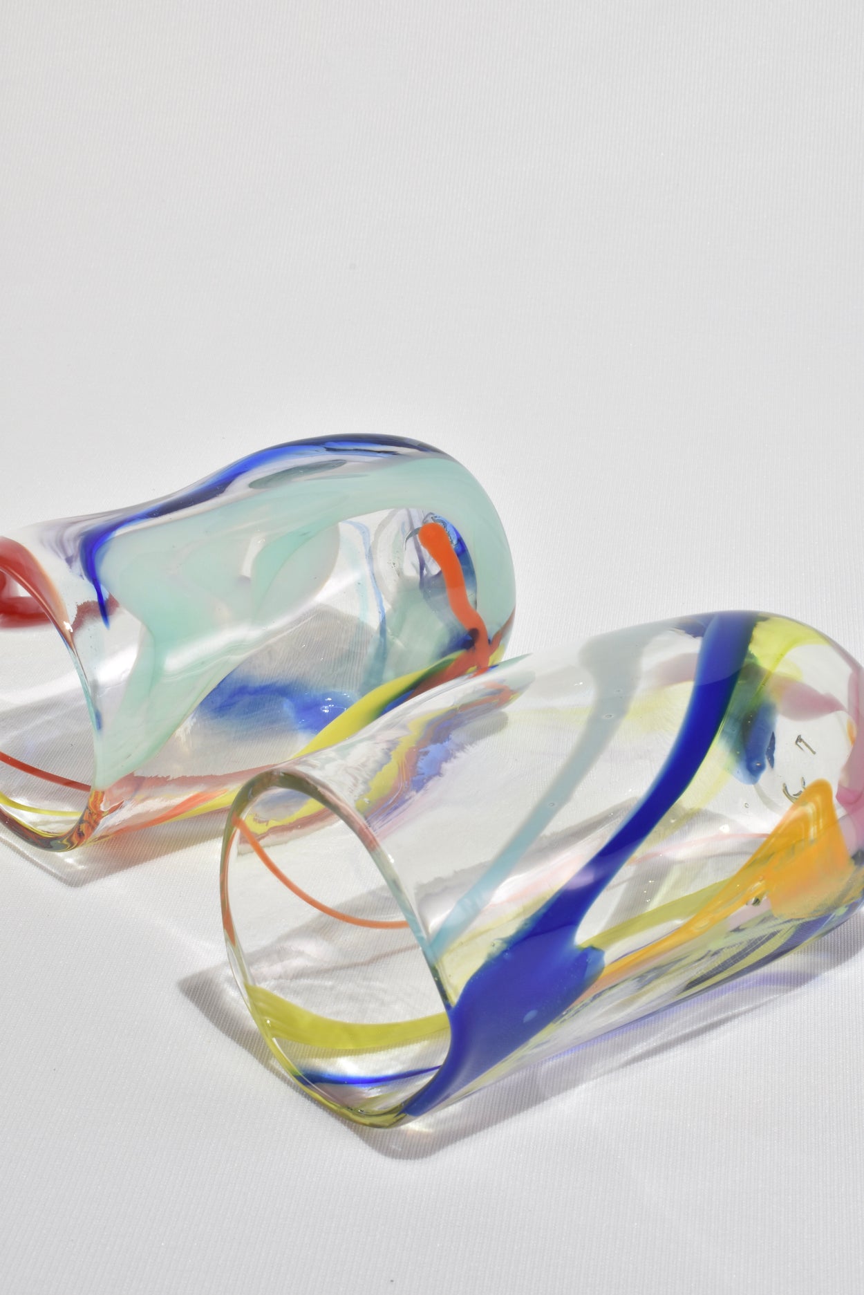 Colorful Blown Glass Tumblers