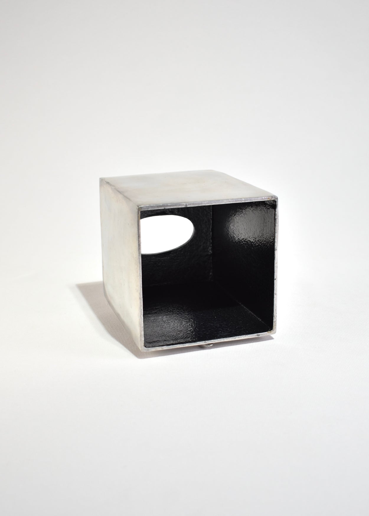 Figural Pewter Tissue Box