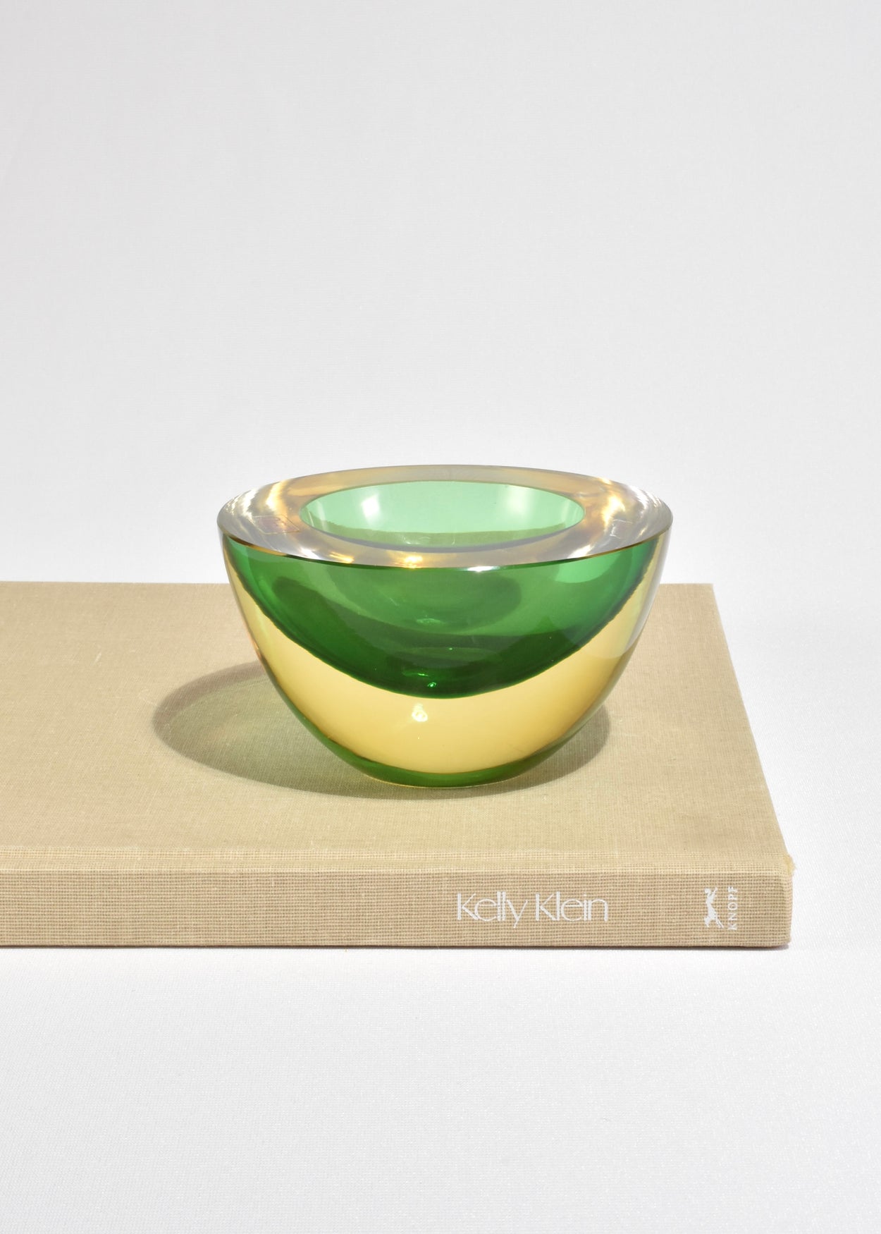 Green Italian Sommerso Bowl
