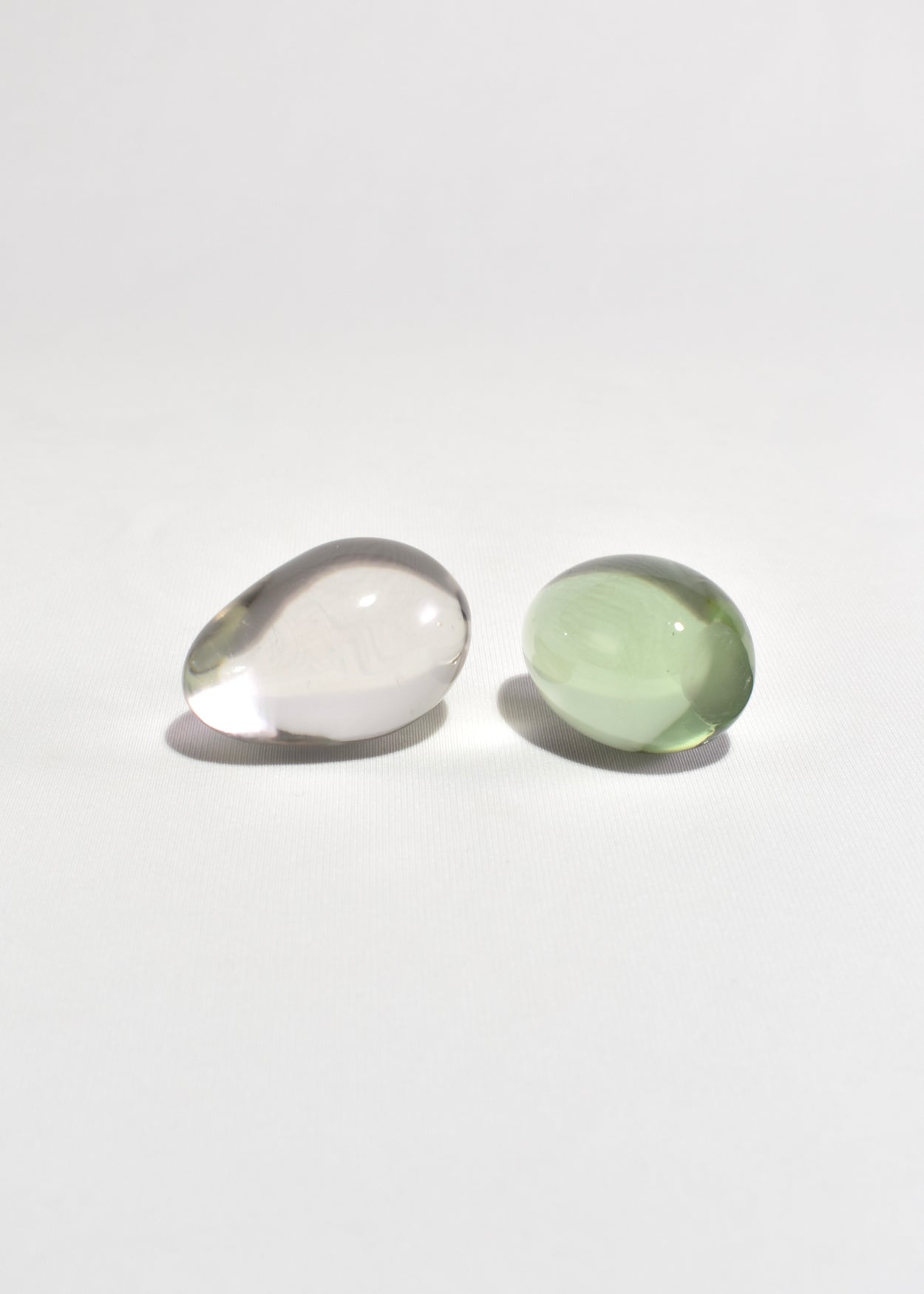 Glass Form Paperweight Set