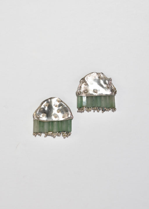 Aventurine Tassel Earrings