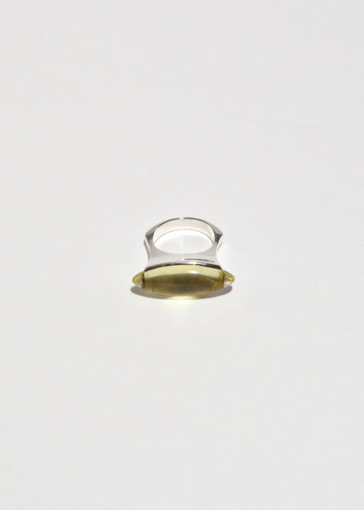 Modernist Lemon Quartz Ring