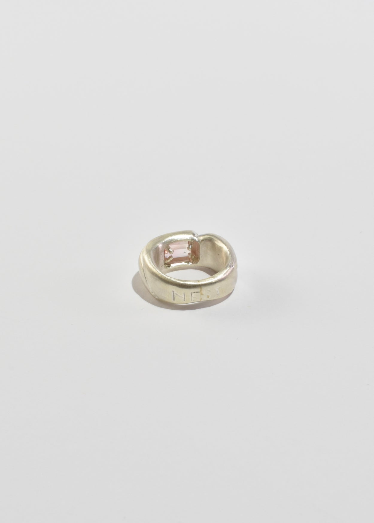 Pink Tourmaline Nest Ring