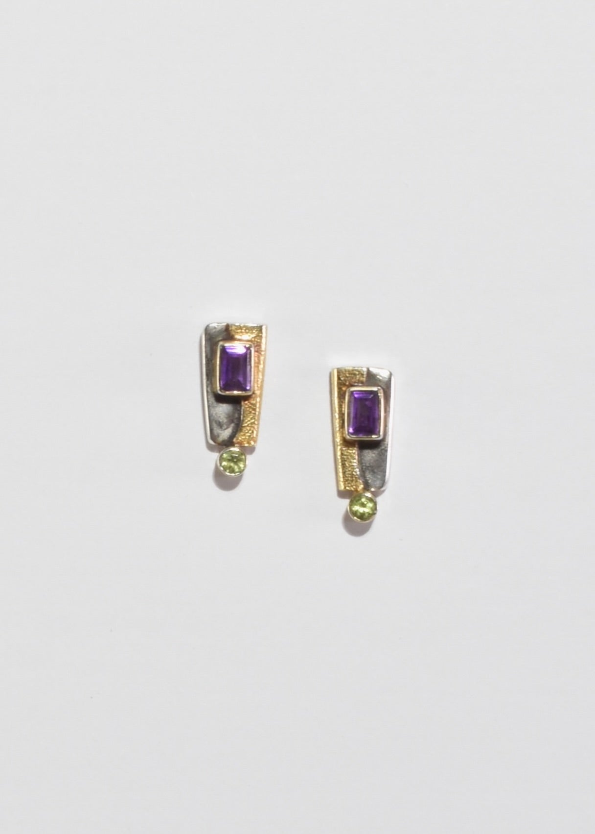 Amethyst Peridot Earrings