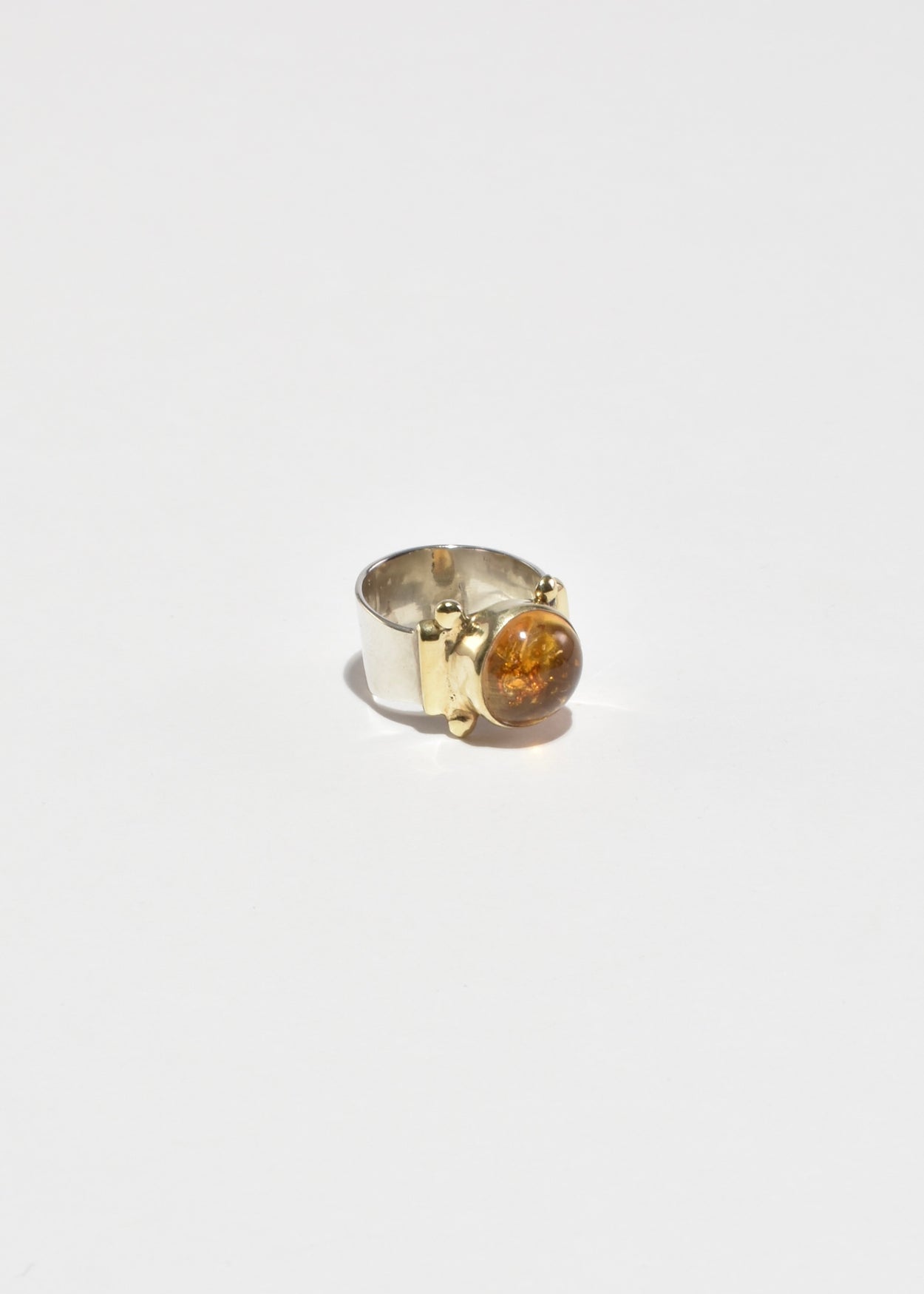 Round Amber Ring
