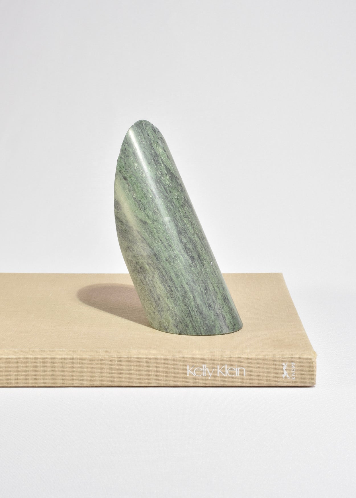 Green Slanted Stone Bookends