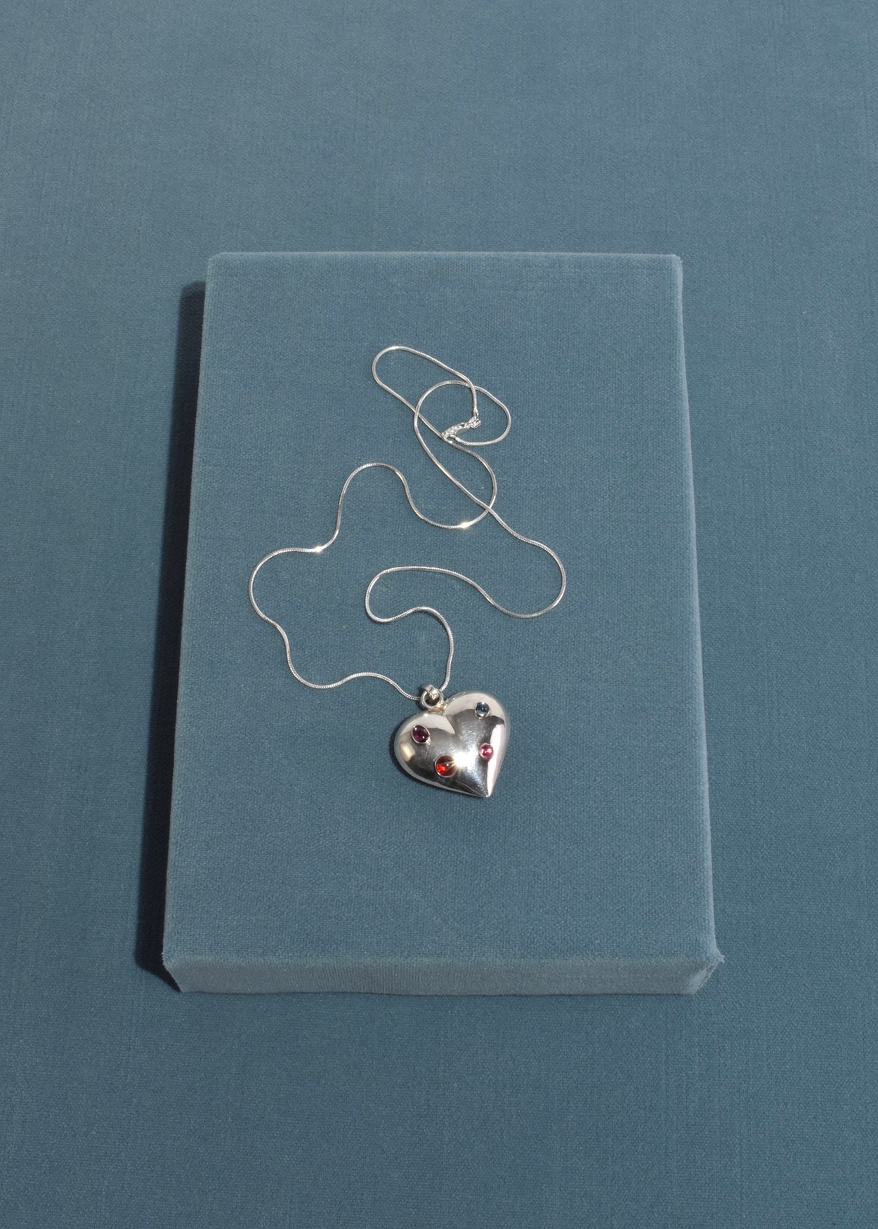 Colorful Heart Pendant Necklace