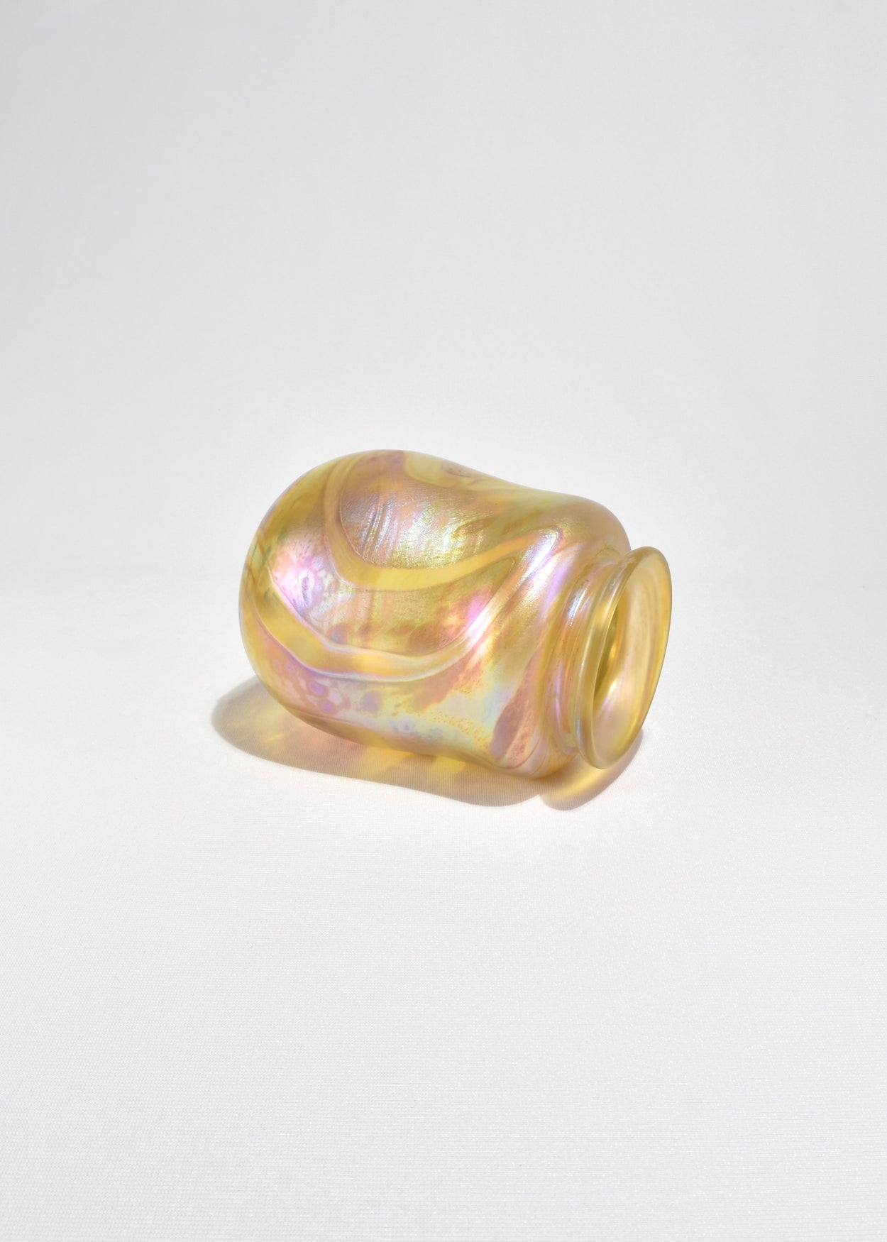 Iridescent Blown Glass Vase