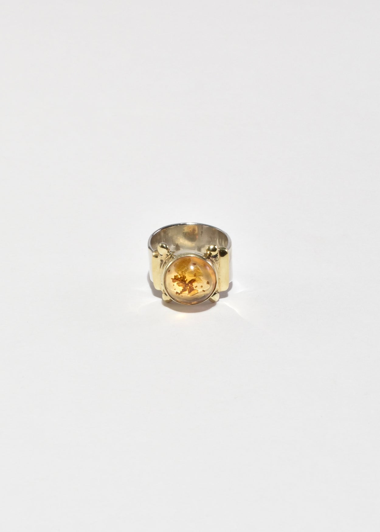 Round Amber Ring