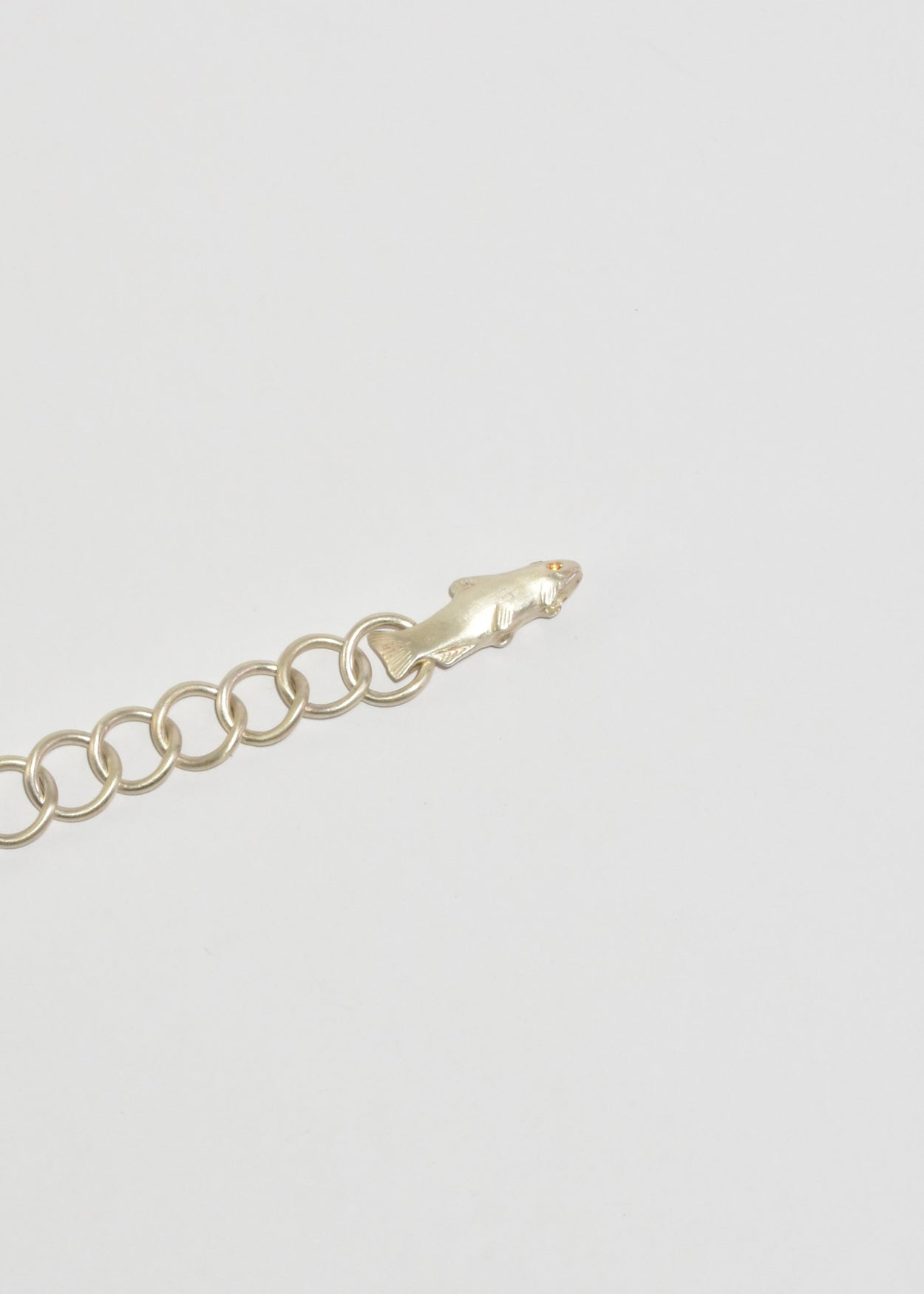 Yellow Sapphire Trout Necklace