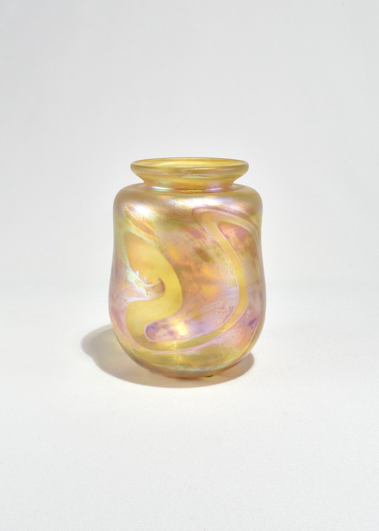 Iridescent Blown Glass Vase