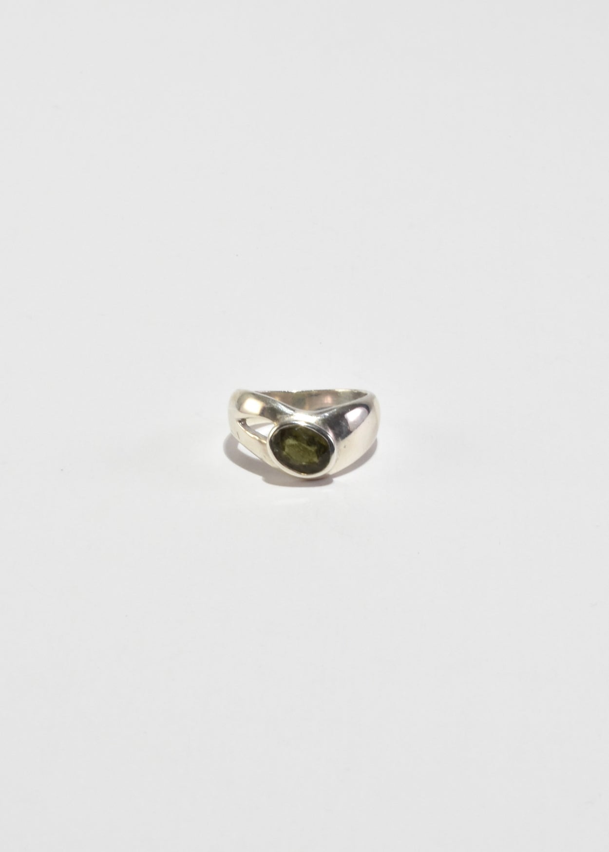 Asymmetrical Peridot Ring