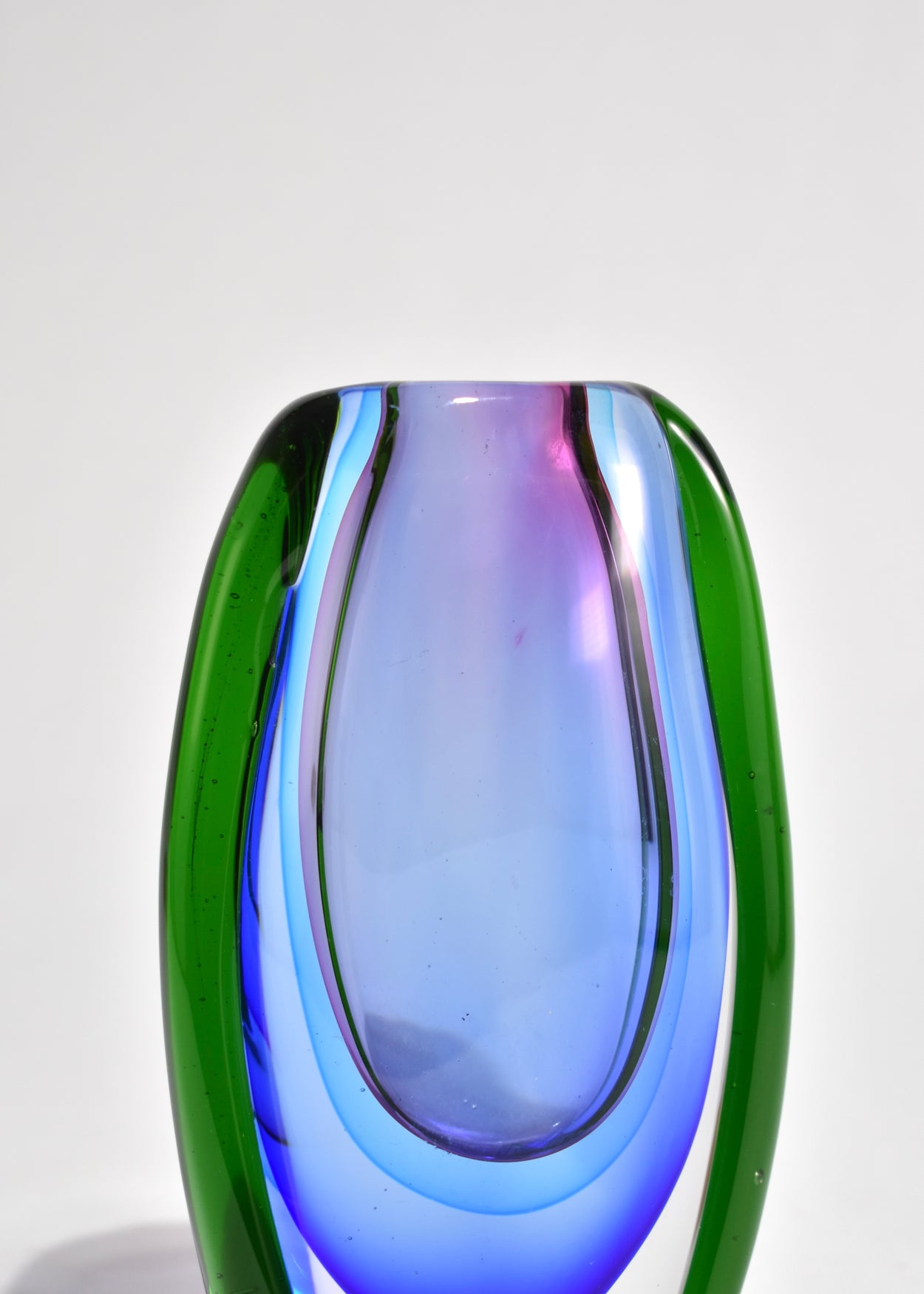 Colorful Sommerso Glass Vase