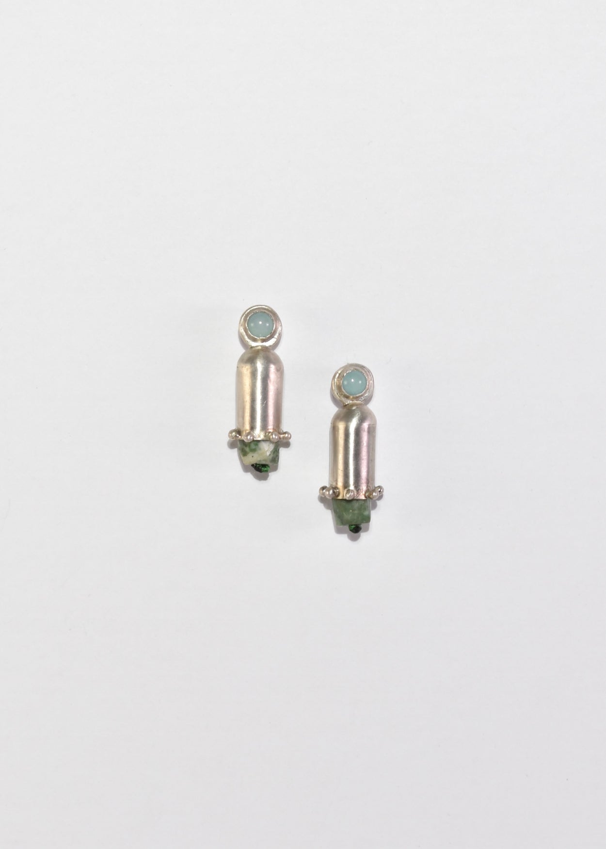 Cylindrical Bullet Earrings