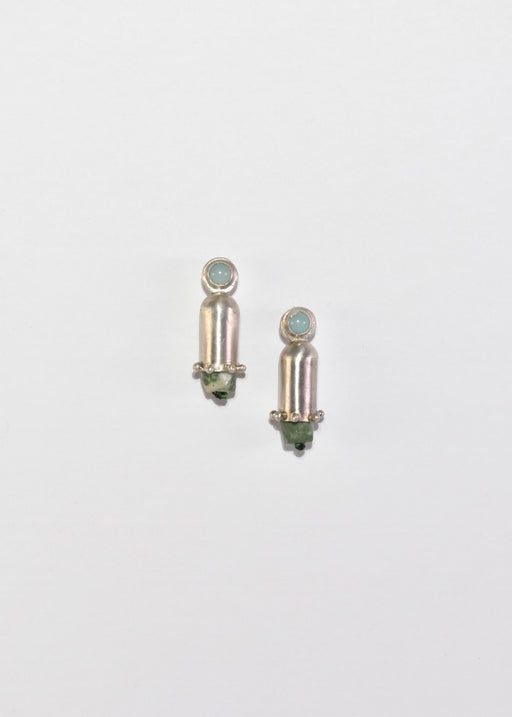 Cylindrical Bullet Earrings
