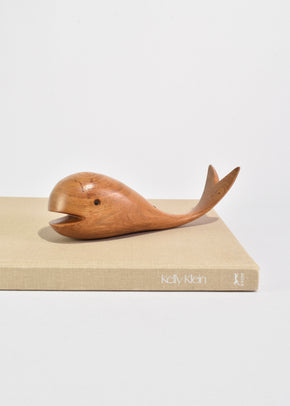 Wooden Whale Sculpture