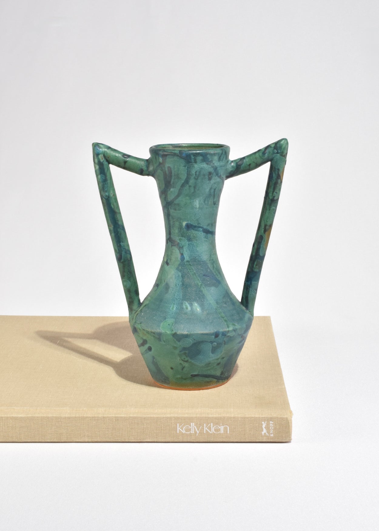 Abstract Green Amphora Vase