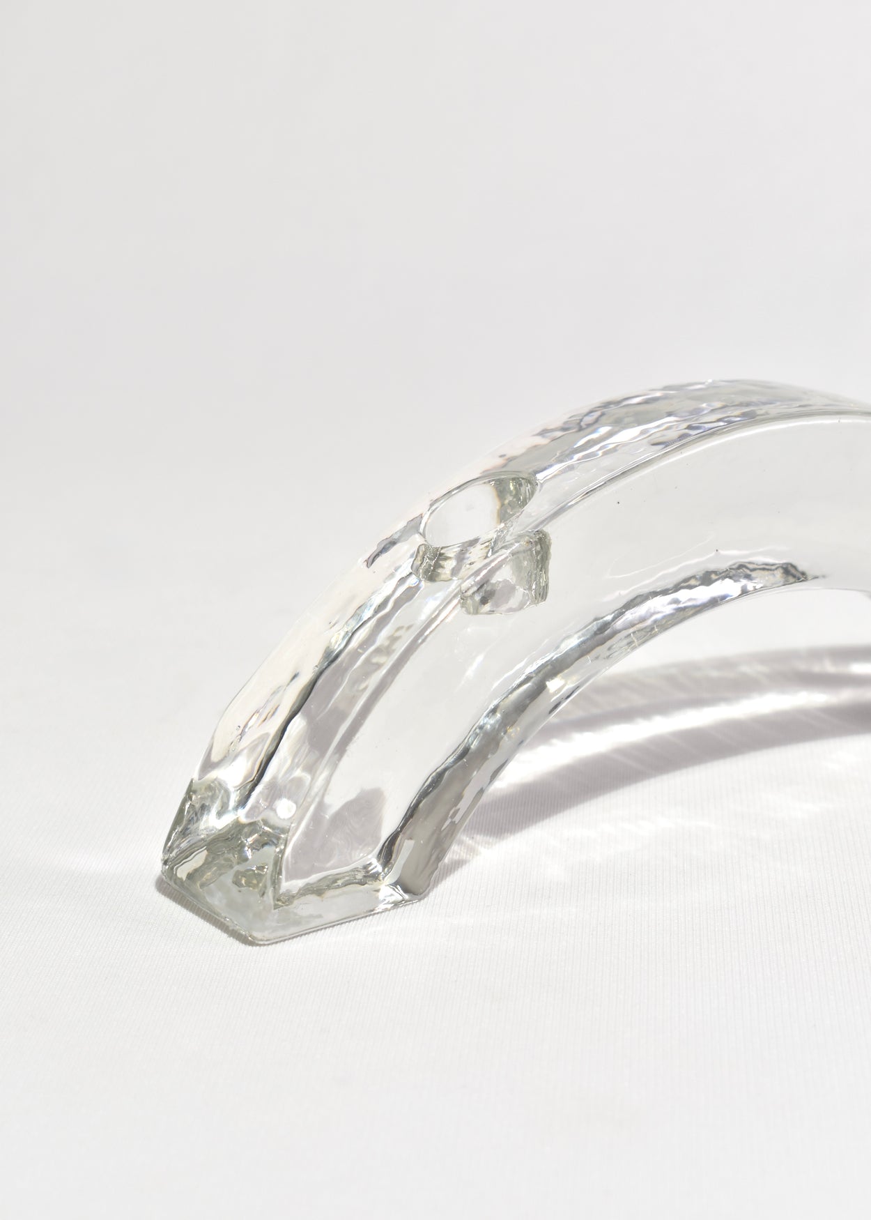 Curved Glass Candleholder