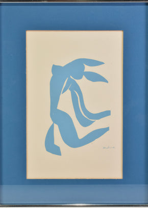 Matisse Blue Dancer, Framed