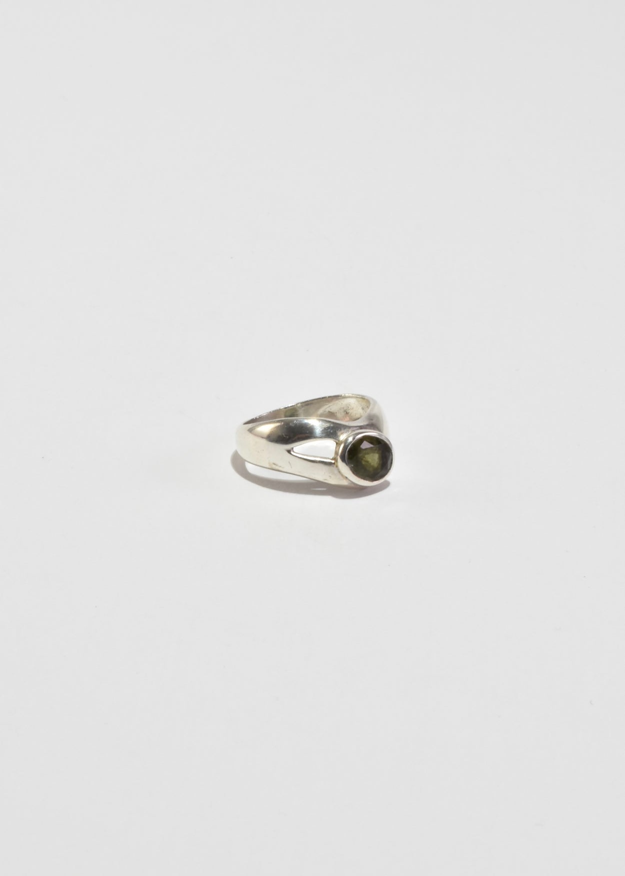 Asymmetrical Peridot Ring