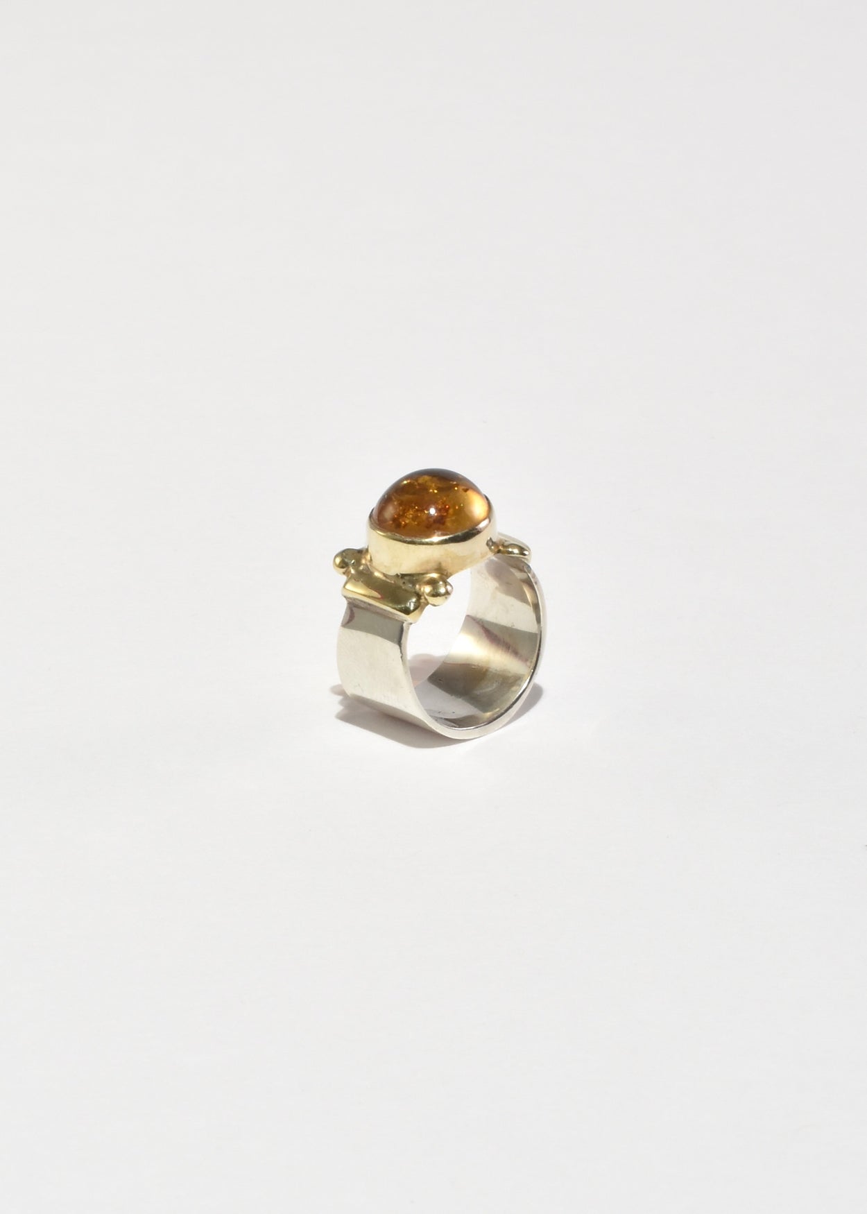 Round Amber Ring