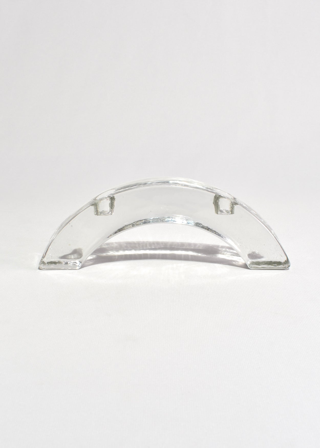 Curved Glass Candleholder
