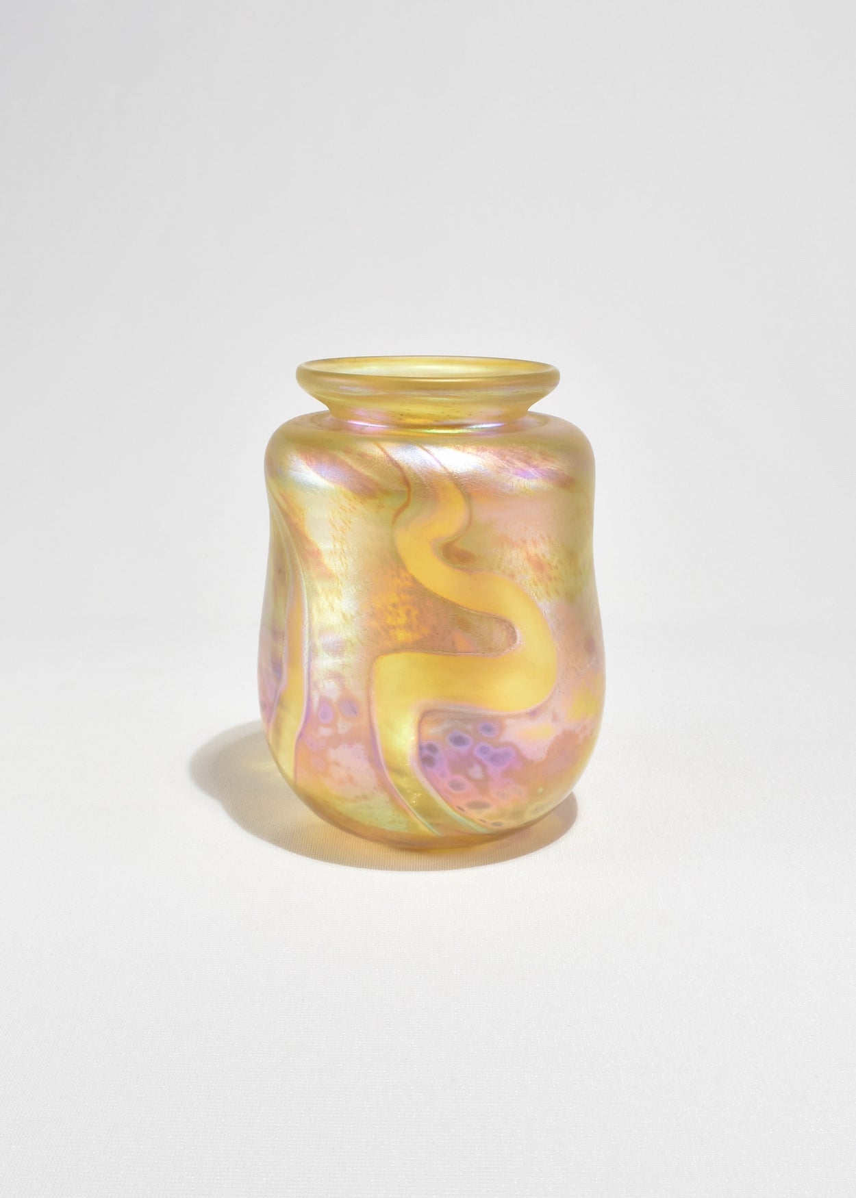 Iridescent Blown Glass Vase