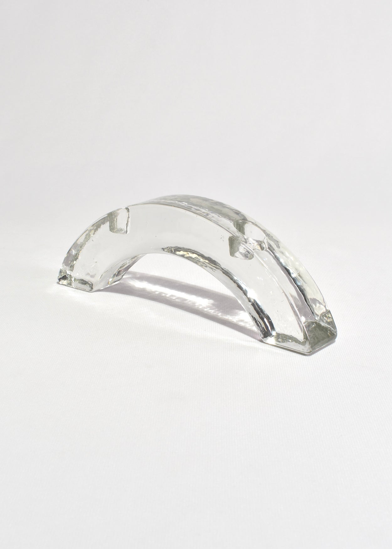 Curved Glass Candleholder