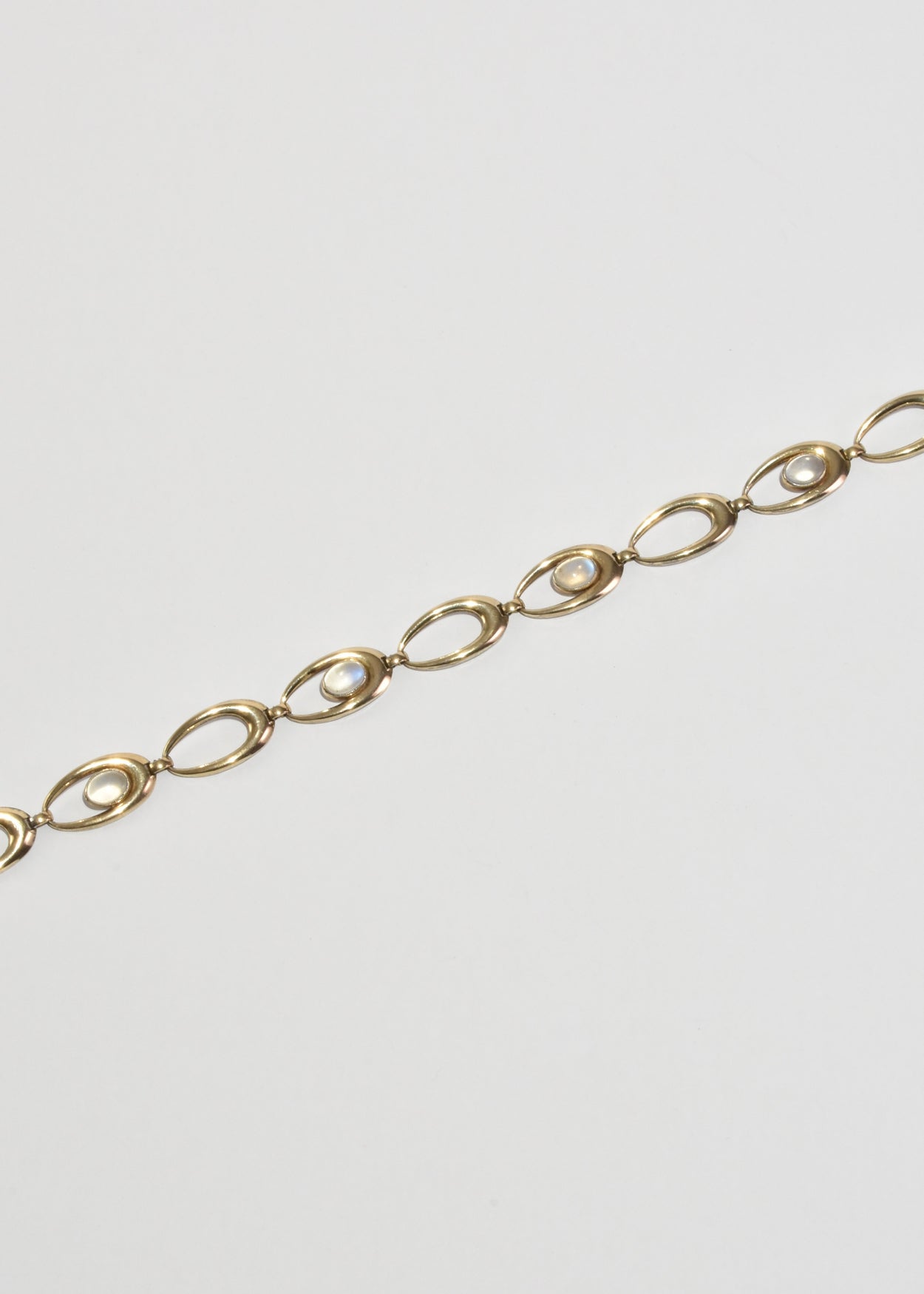 Oval Moonstone Collar Necklace