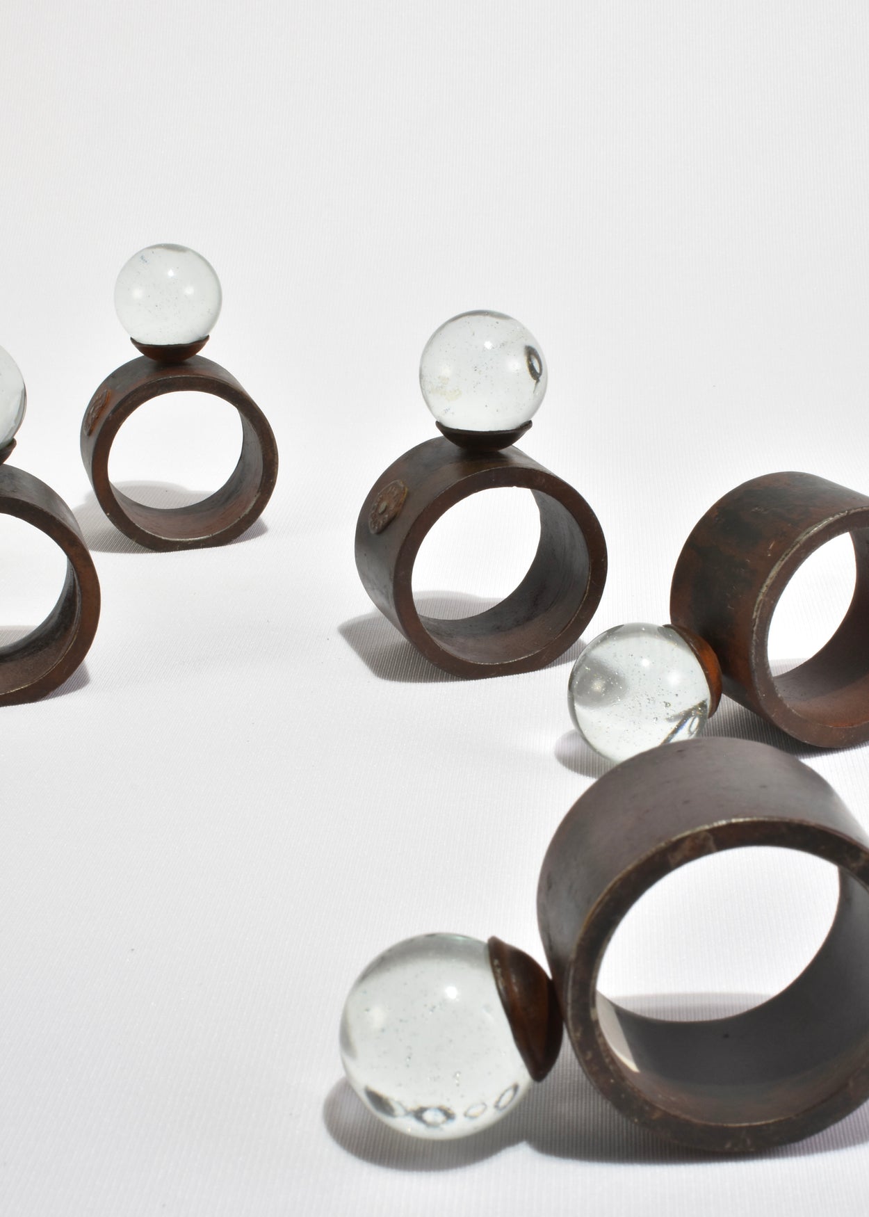 Sphere Glass Napkin Rings