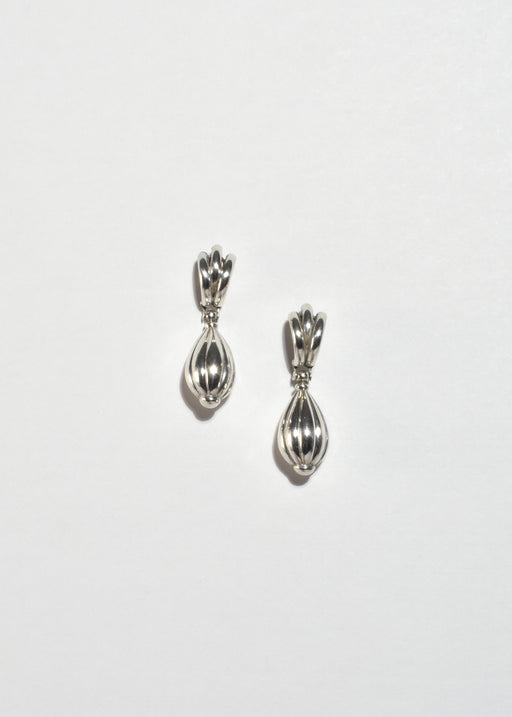 Ribbed Drop Earrings