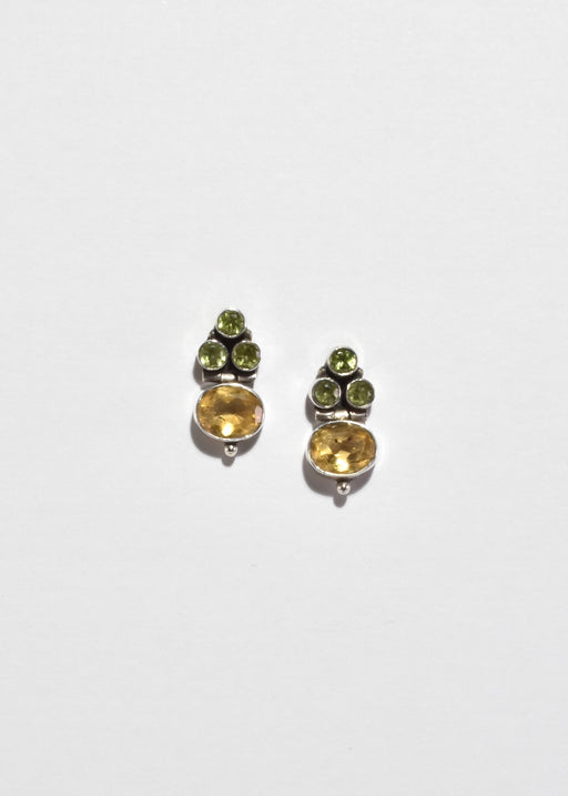 Citrine Peridot Earrings