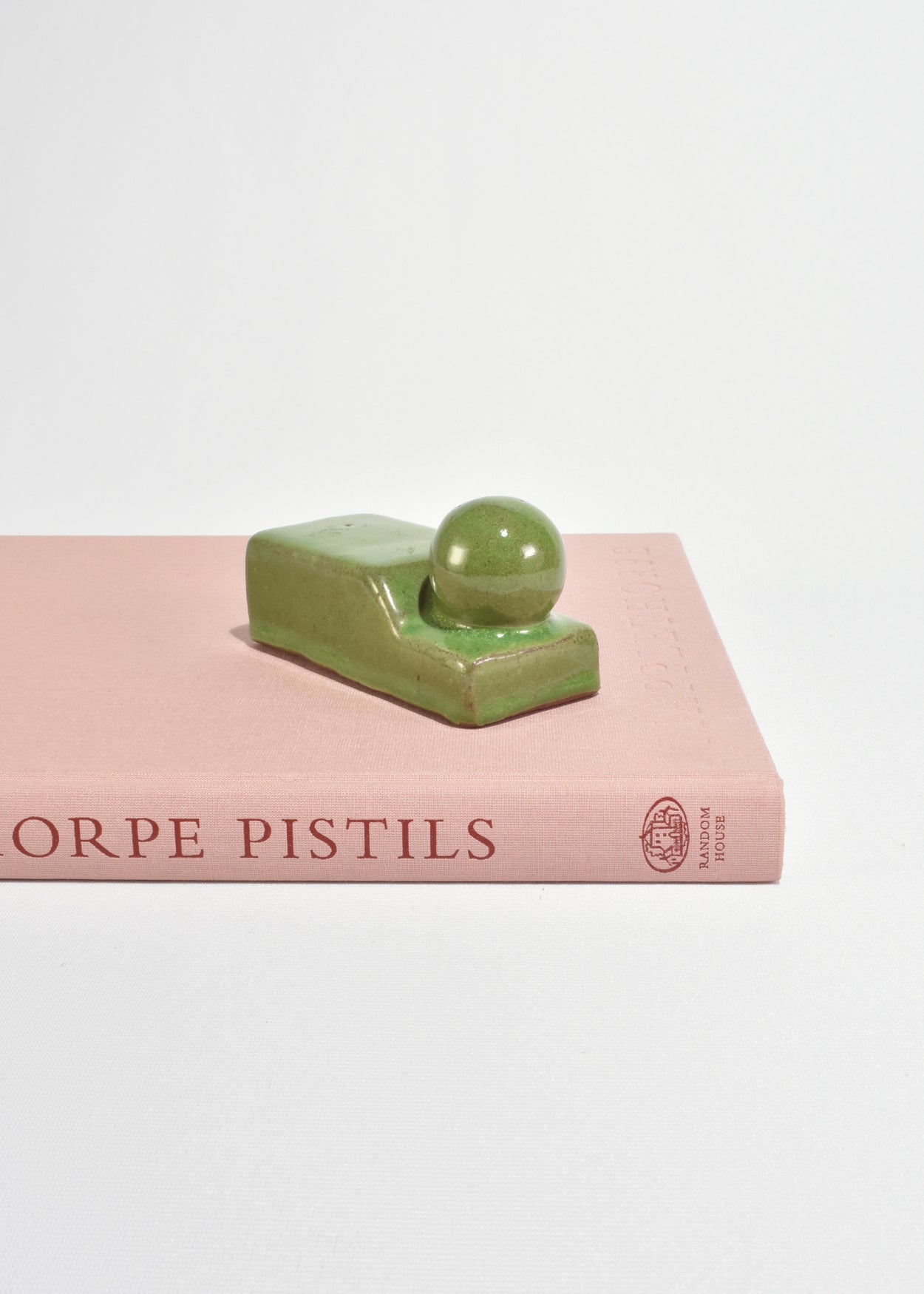 Green Ceramic Bookends