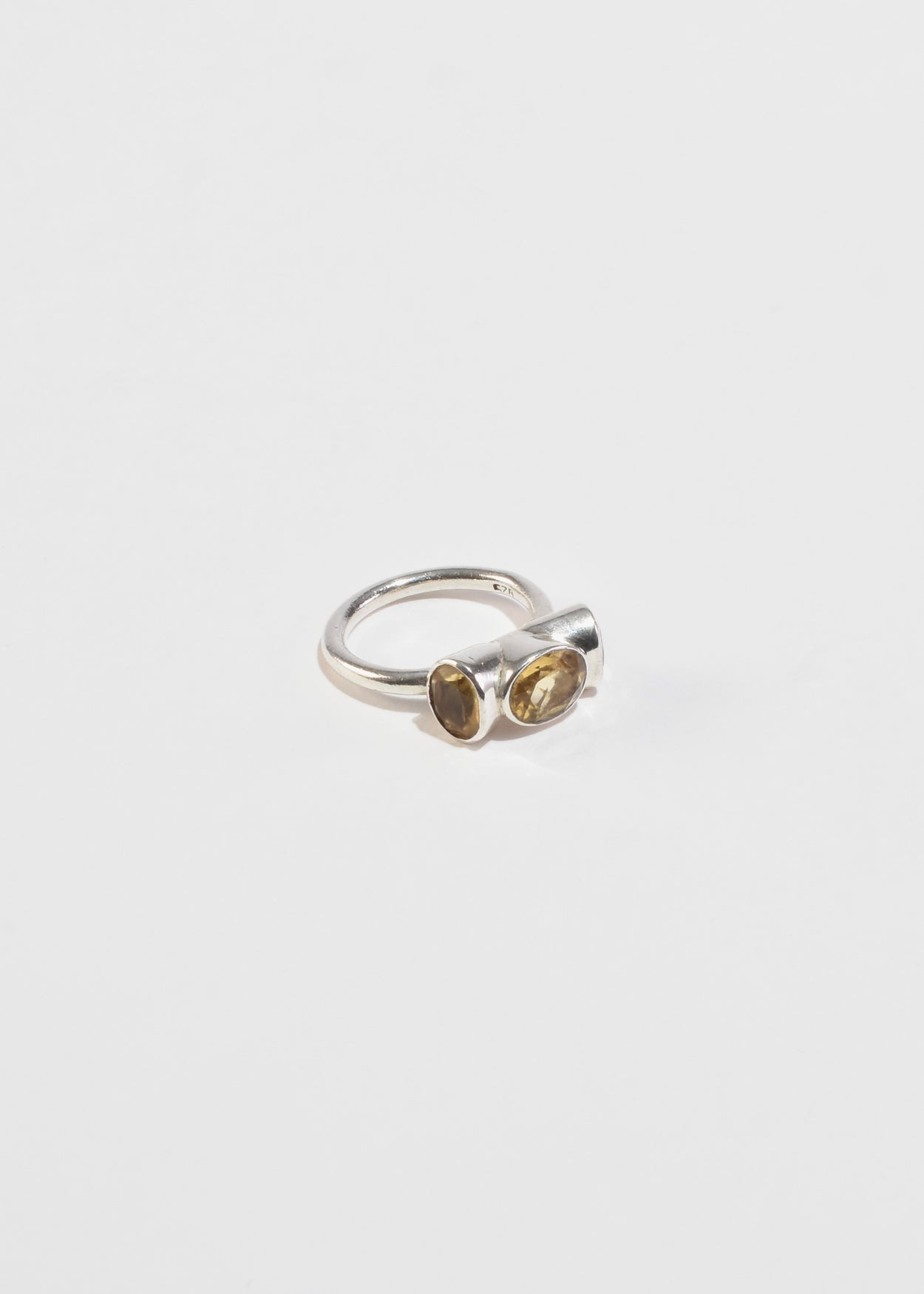 Faceted Citrine Ring