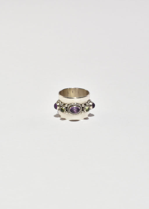 Amethyst Peridot Ring