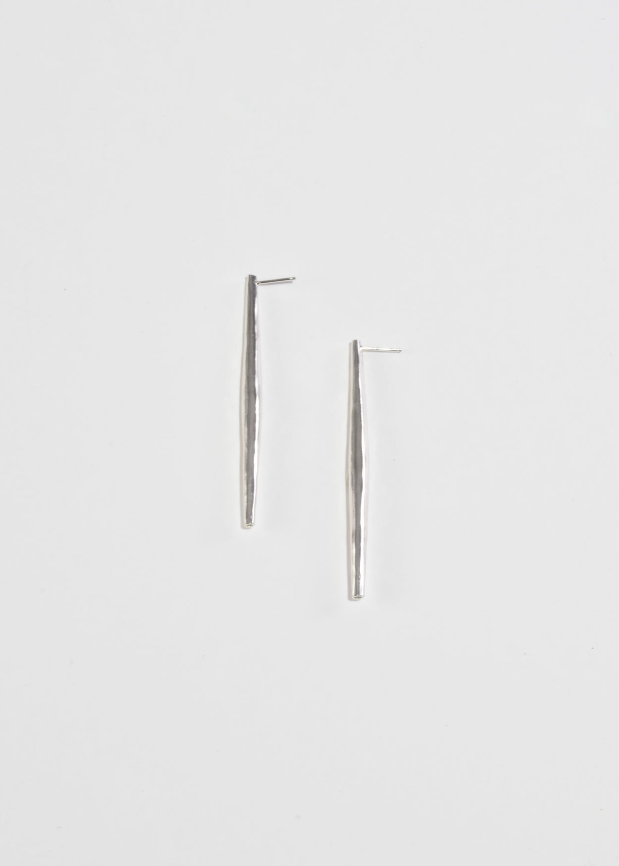Long Hollow Taper Earrings