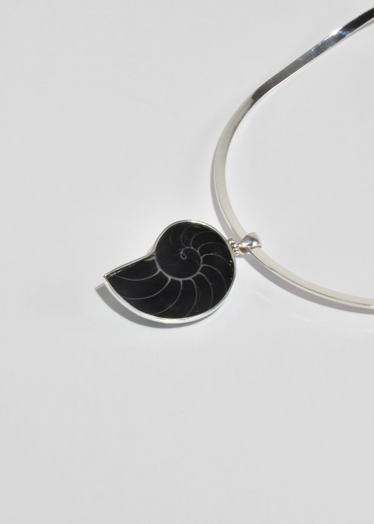 Blue Shell Collar Necklace