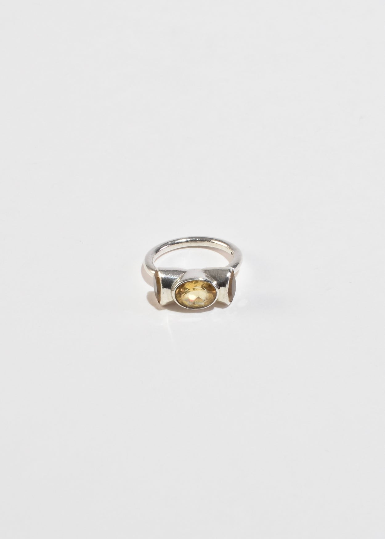 Faceted Citrine Ring