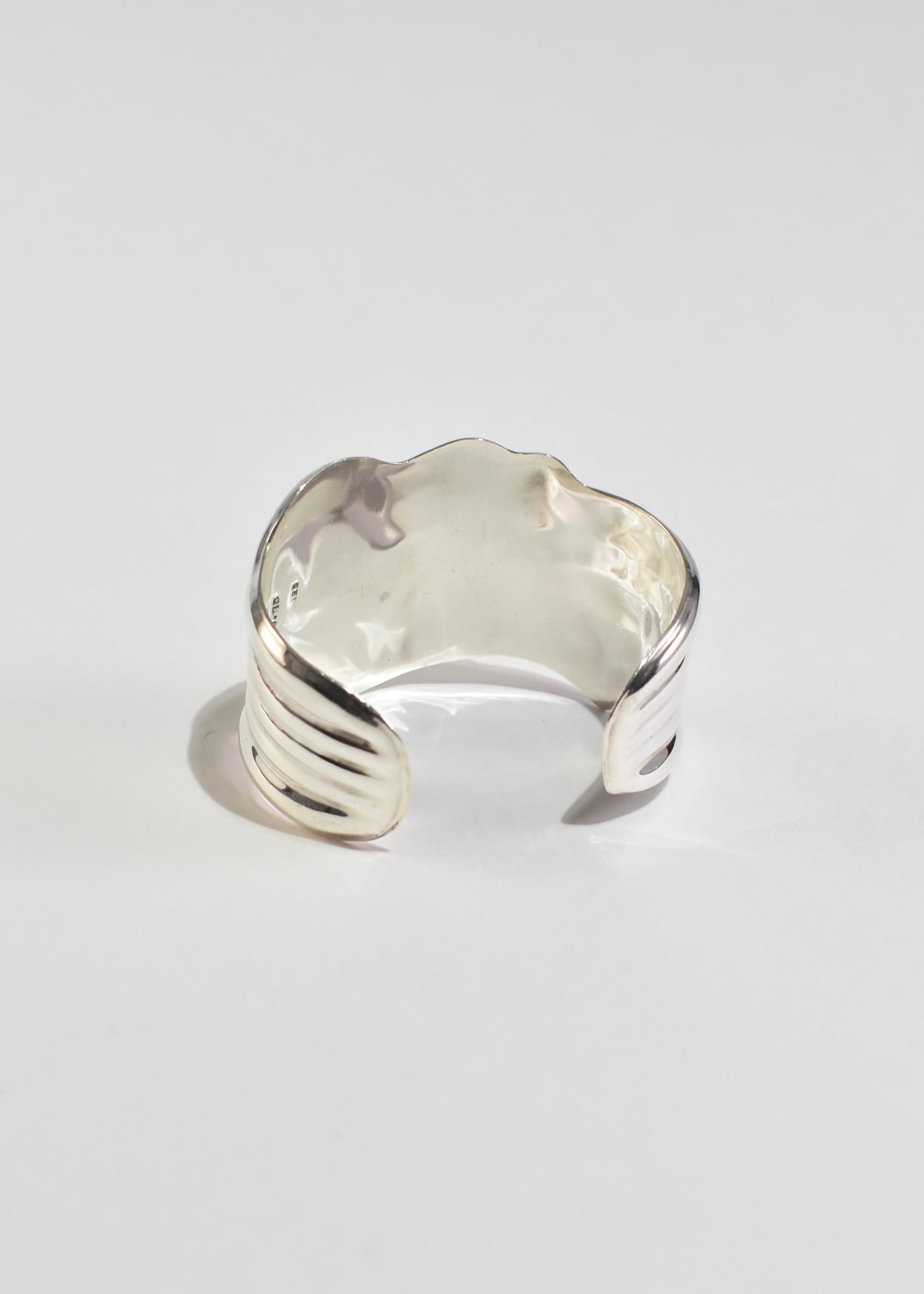 Sculptural Sterling Cuff Bracelet