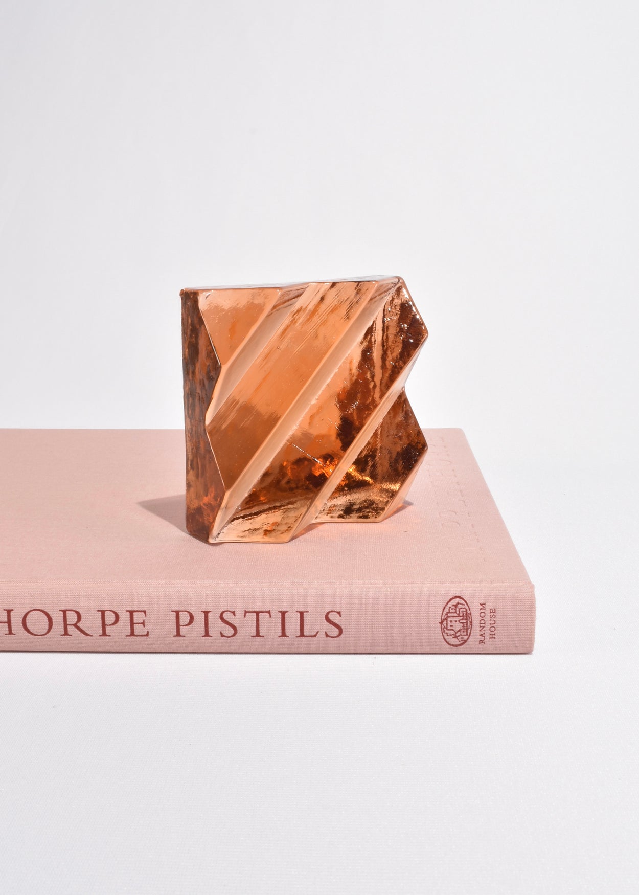 Apricot Glass Sculpture
