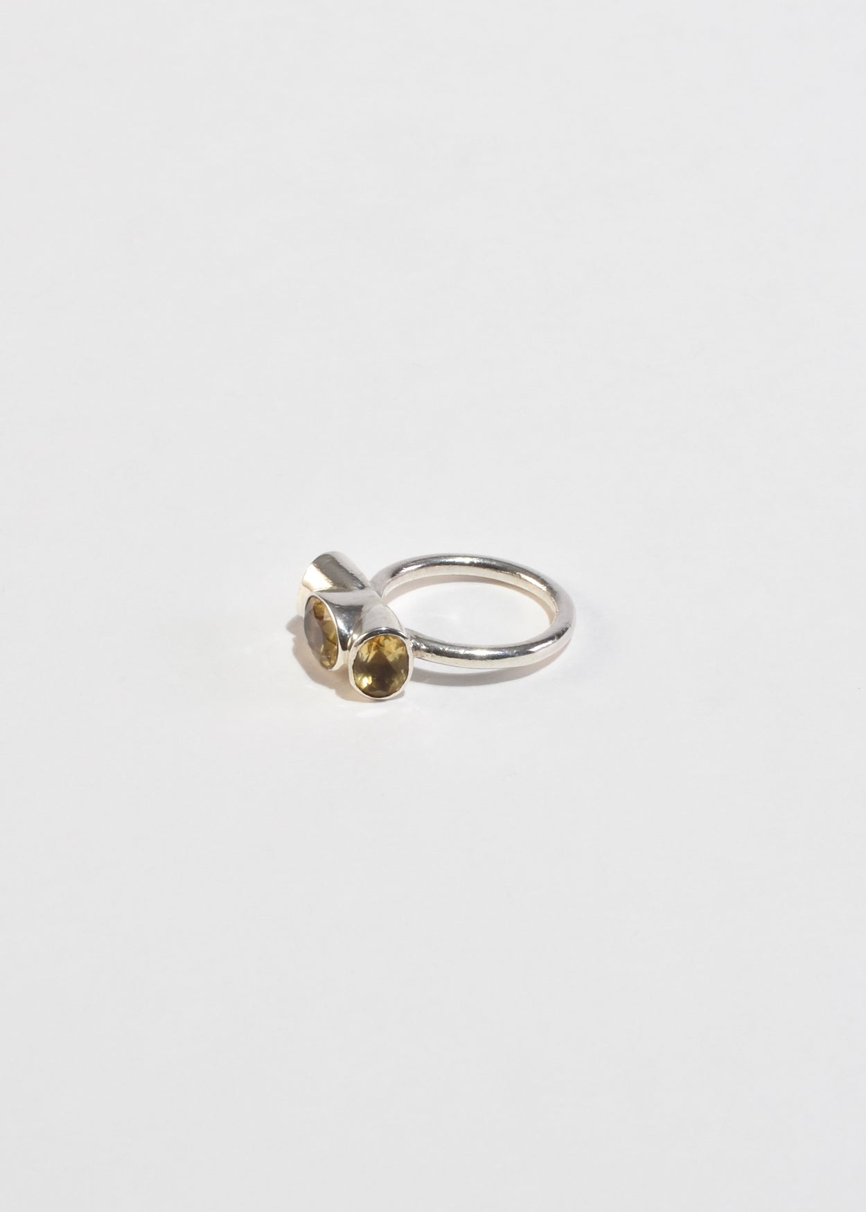 Faceted Citrine Ring