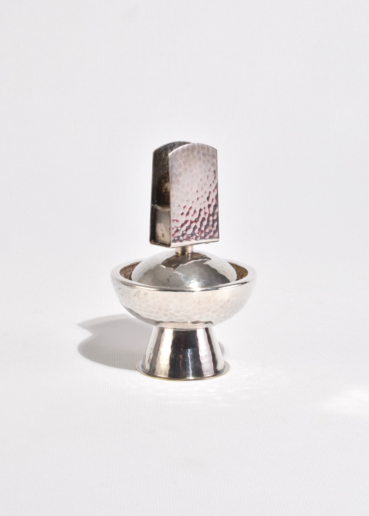 Hammered Ashtray and Match Holder
