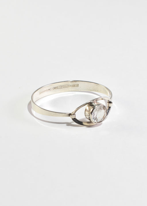 Faceted Crystal Cuff Bracelet