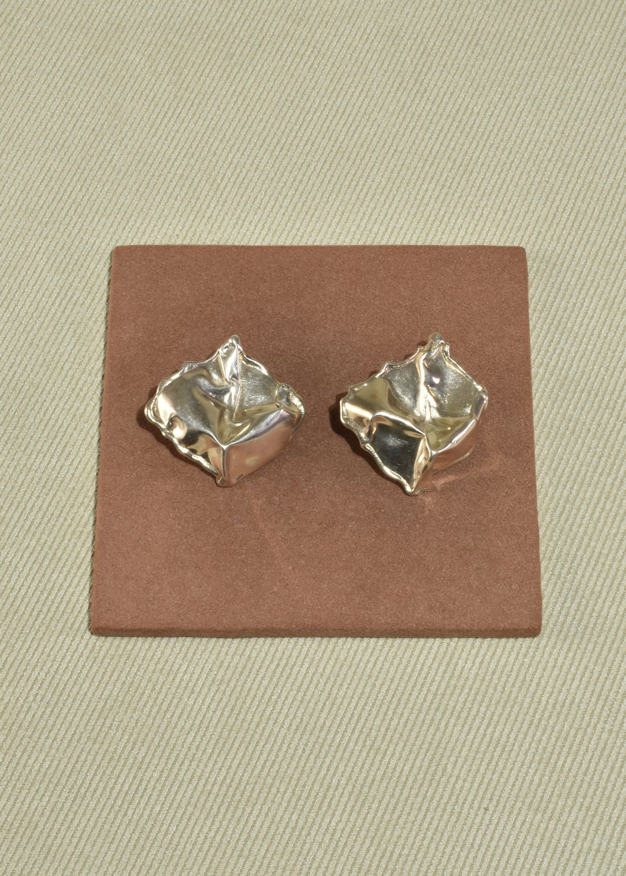 Sterling Crushed Earrings