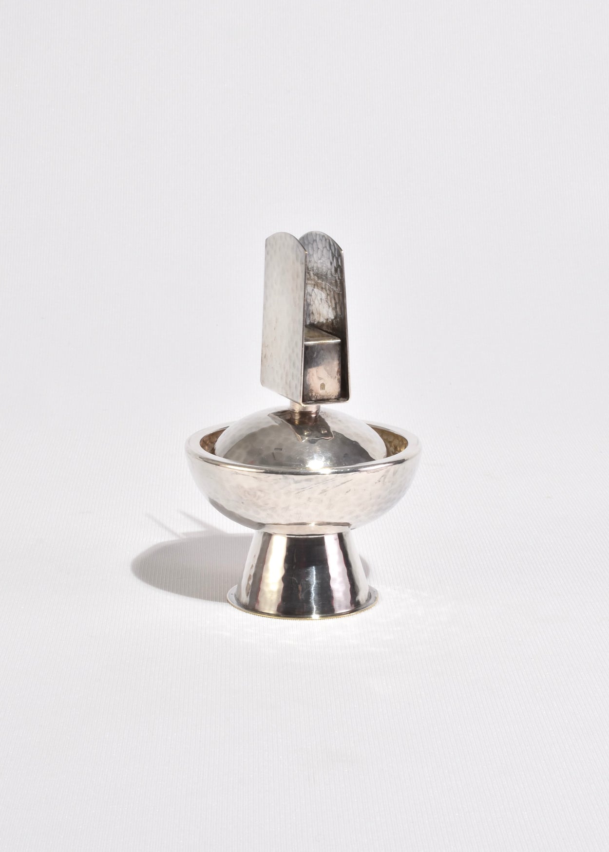Hammered Ashtray and Match Holder