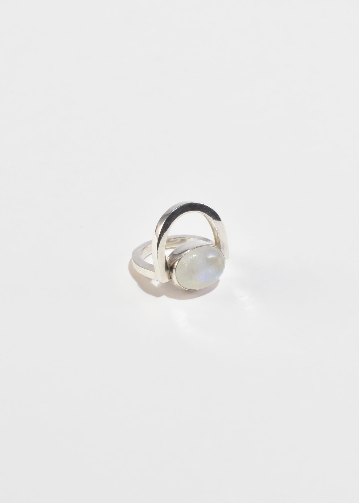 Modernist Moonstone Ring