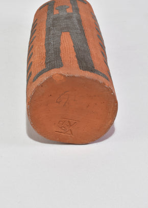 Terracotta Figure Vase