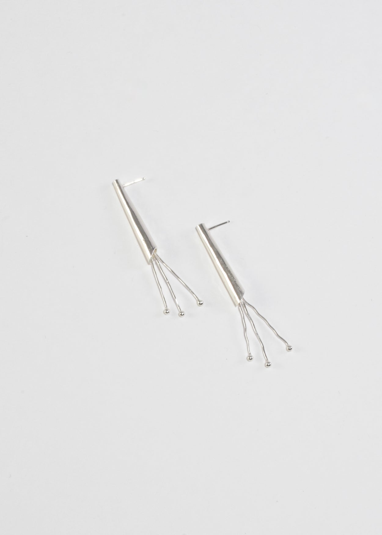 Sterling Taper Charm Earrings