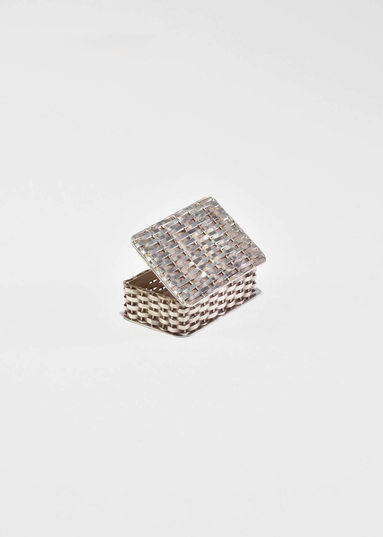 Woven Sterling Pill Box
