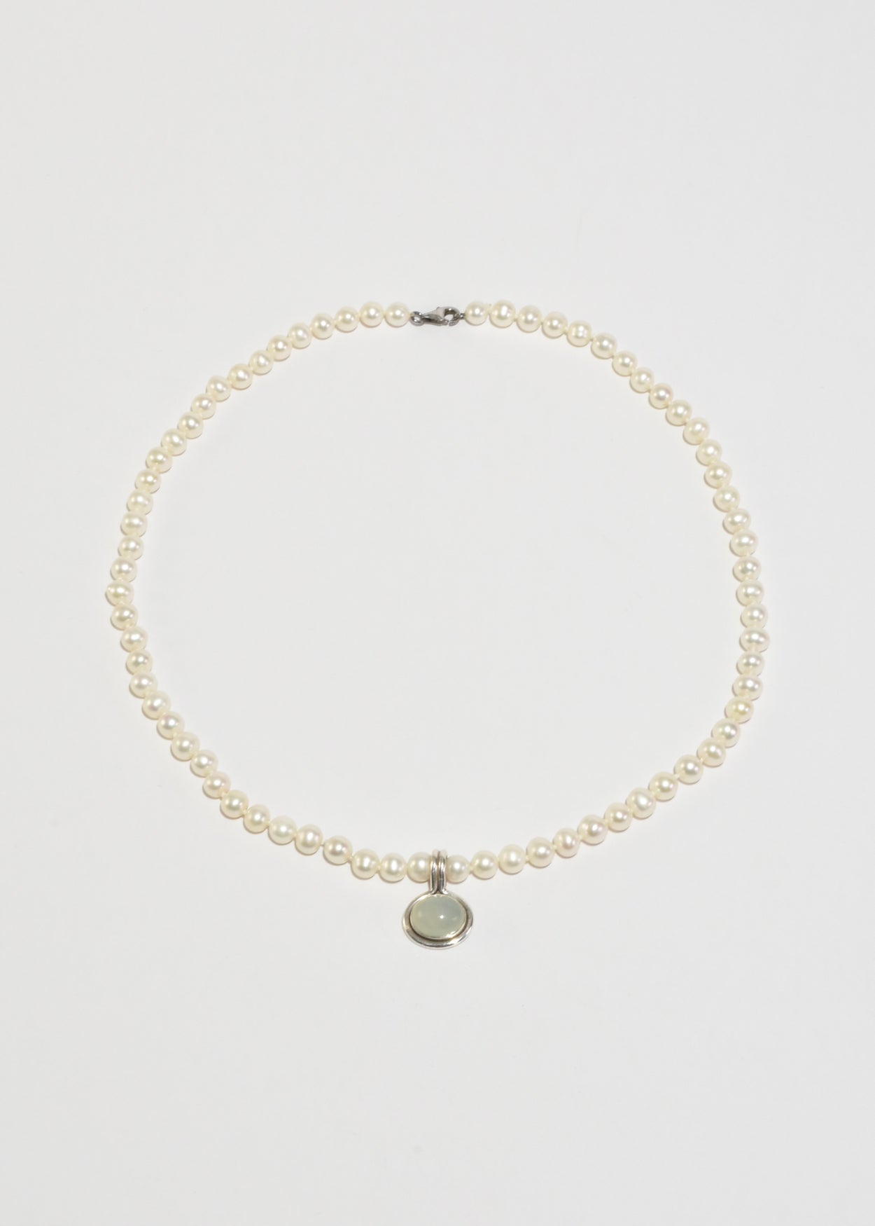 Chalcedony Pearl Necklace